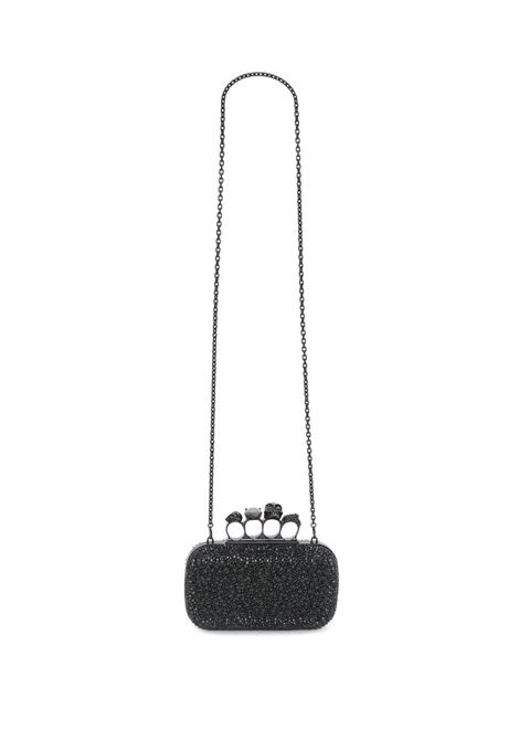 Clutch Knuckle Con Catena  in Nero ALEXANDER MCQUEEN | 676256-1BLDA1000